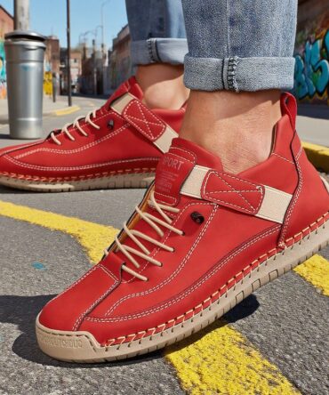 Leather Boots For Outdoor Casual Wear Available In Large Sizes For Both