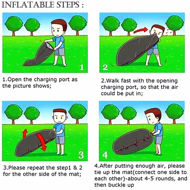 Outdoor Air Sofa Fast Inflatable Laybag Hangout Lounger Beach Air Bed Folding Sleeping Bag Lazy Sofa Lazy Air Sofa - Image 4