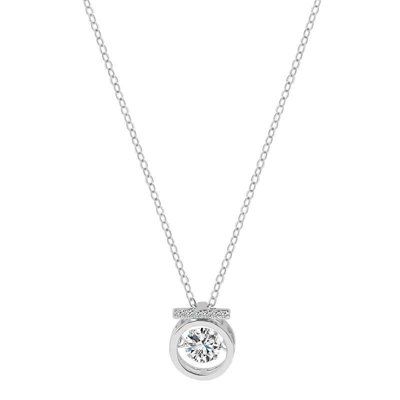 S925 Sterling Silver Beating Heart Necklace - Image 5