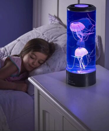 LED Jellyfish Aquarium Lamp Night Light USB Powered