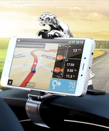 Car-Accessories Phone-Holder Gps-Stand Cellphone Adjustable Jaguar-Design 360-Degree