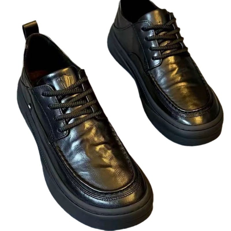 New Mens Lightweight Leather Shoes With Soft Soles - Image 5