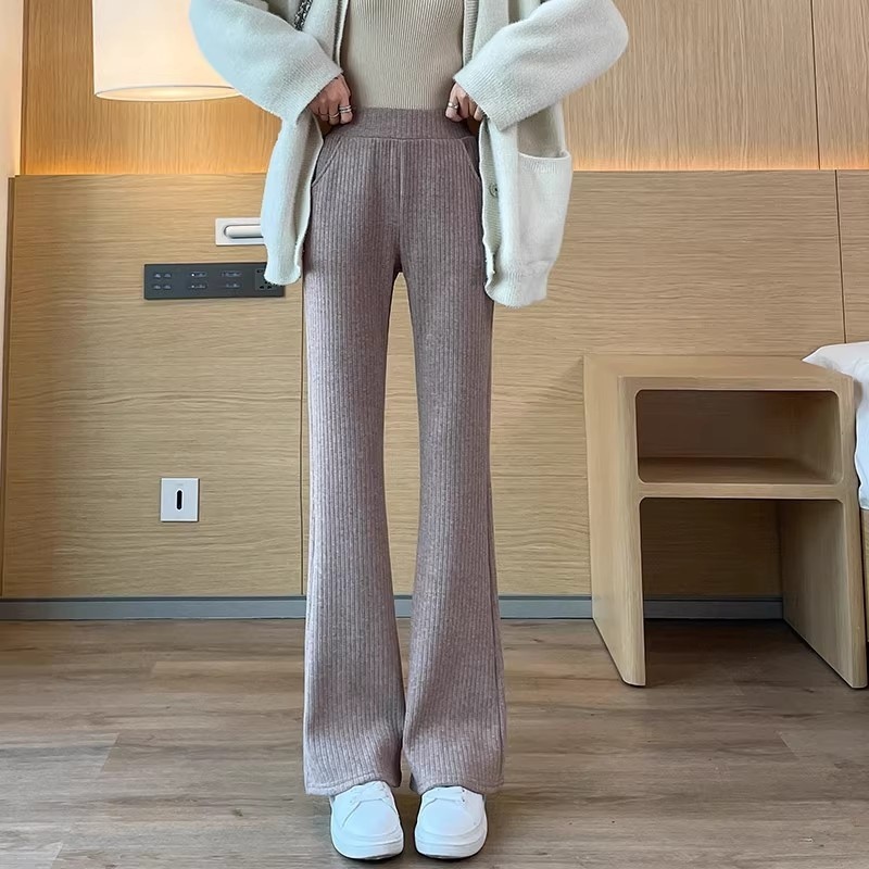 Chenille Wide-leg Pants For Women Extra-thick Version - Image 2