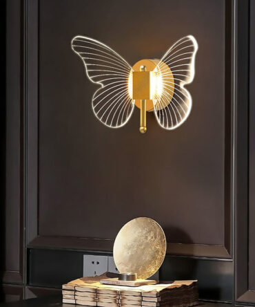 Butterfly Wall Lamp Light Luxury Bedside Warm Decoration