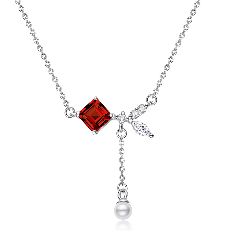 Natural Crystal Topaz Sterling Silver Necklace - Image 9