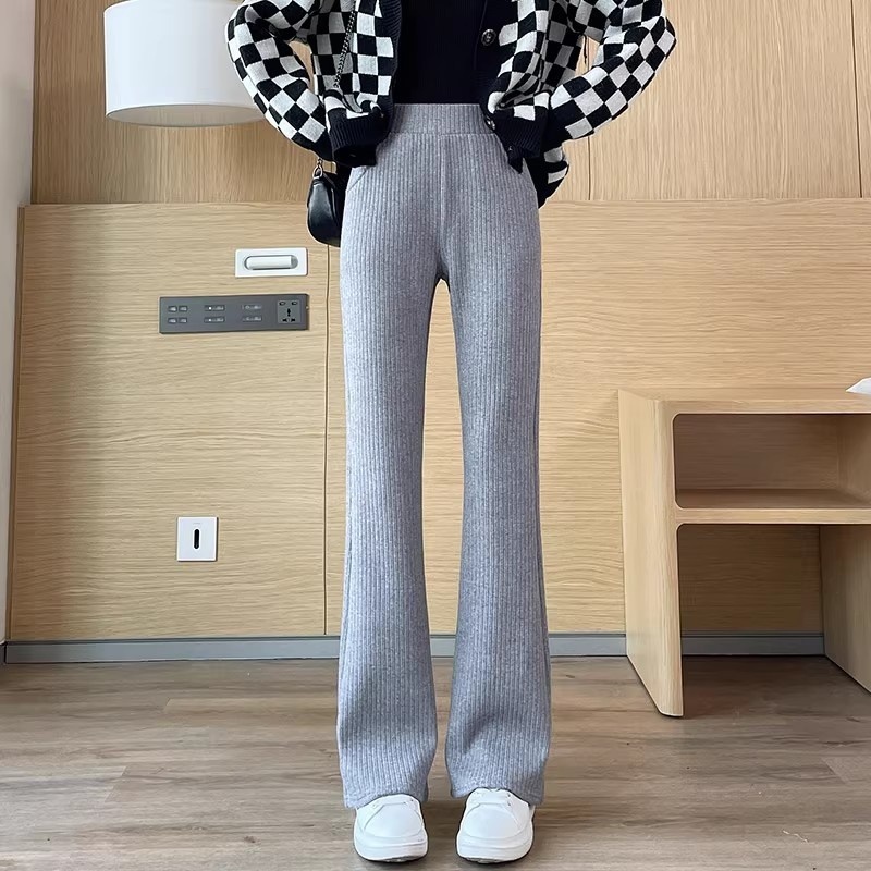 Chenille Wide-leg Pants For Women Extra-thick Version - Image 3