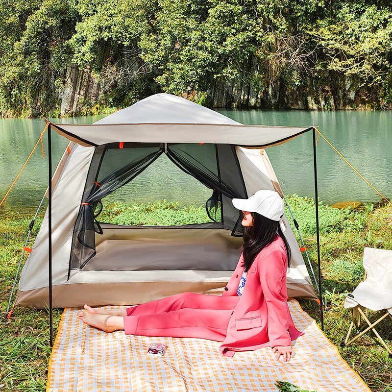 Fully Automatic Speed Beach Camping Tent Rain Proof Multi Person Camping - Image 3