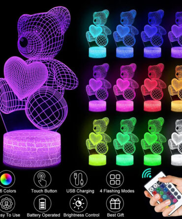 3D Lamp Acrylic USB LED Night Lights Neon Sign Lamp Xmas Christmas Decorations For Home Bedroom Birthday Decor Valentines Day Gifts