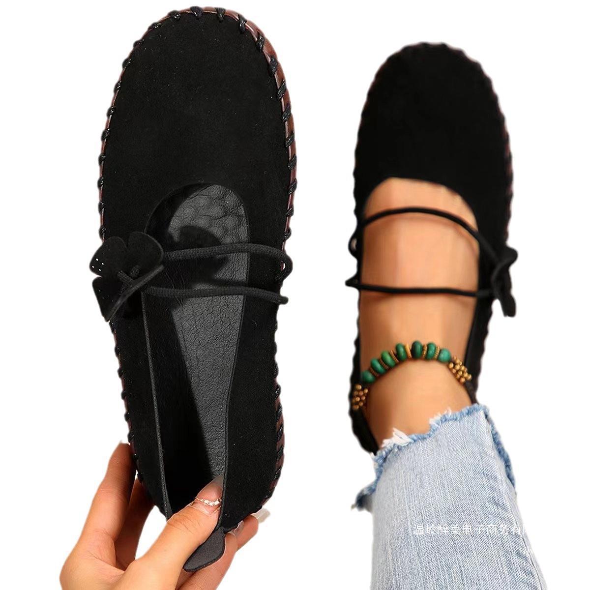 Retro Lightweight Womens Breathable Round-toe Shoes With Soft Soles - Image 5