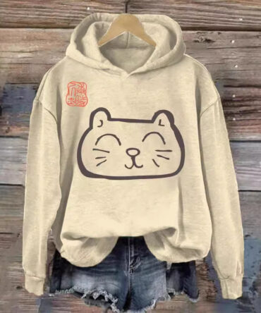 Womens 3D Digital Print Hoodie From Europe And The US