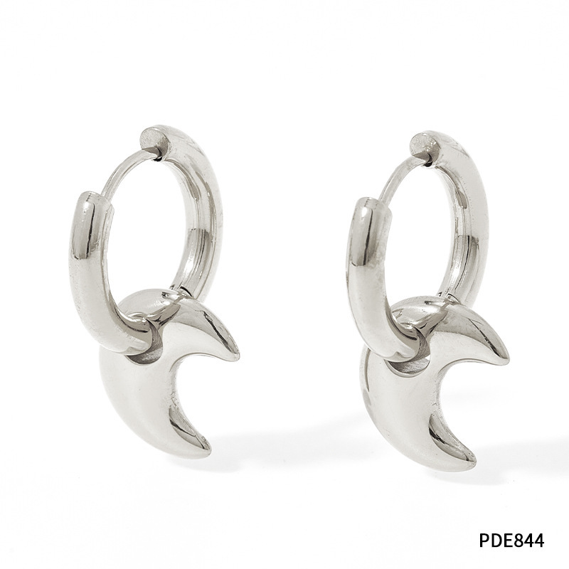 XINGX Earrings Stainless Steel Glossy Earrings - Image 5