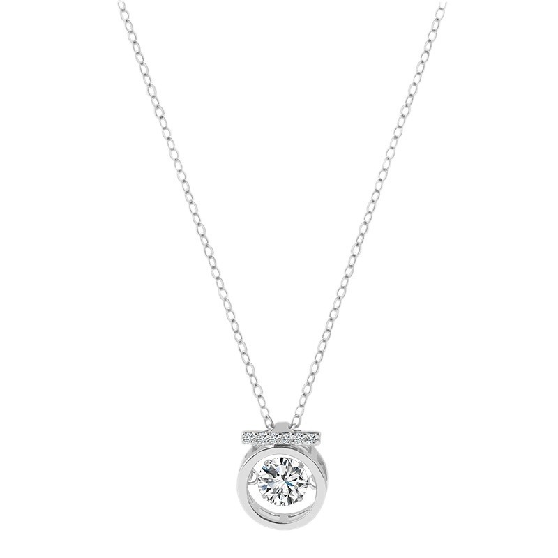 S925 Sterling Silver Beating Heart Necklace - Image 3