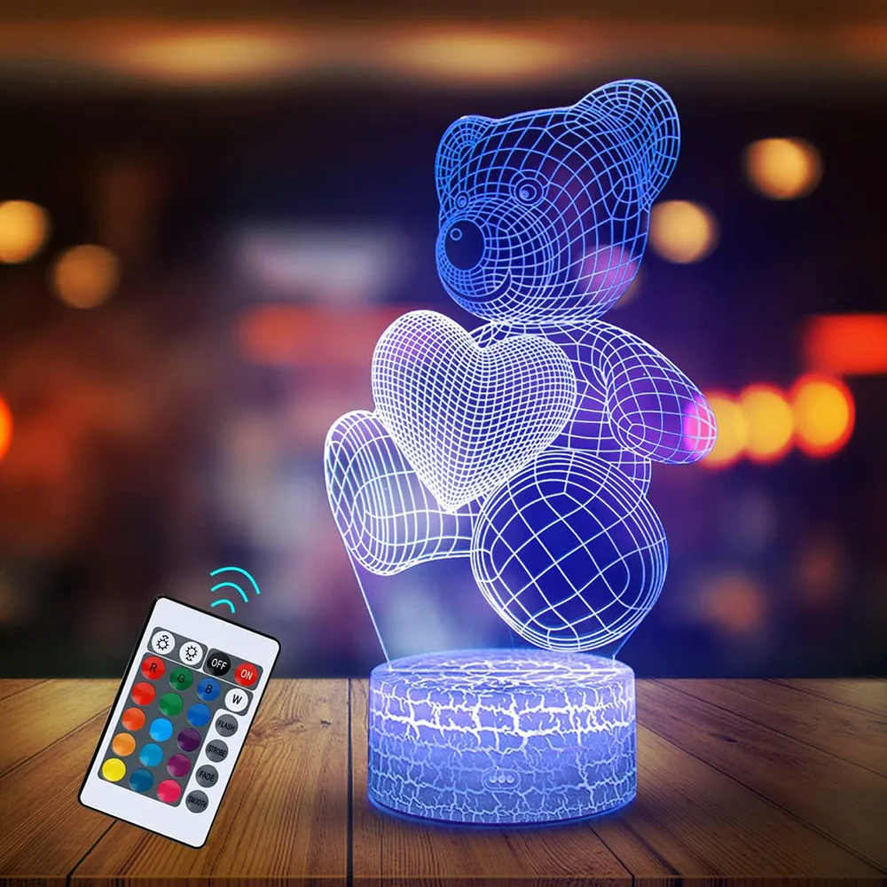 3D Lamp Acrylic USB LED Night Lights Neon Sign Lamp Xmas Christmas Decorations For Home Bedroom Birthday Decor Valentines Day Gifts - Image 4