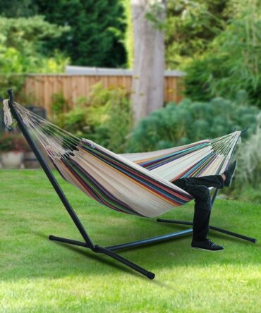 Canvas camping hammock