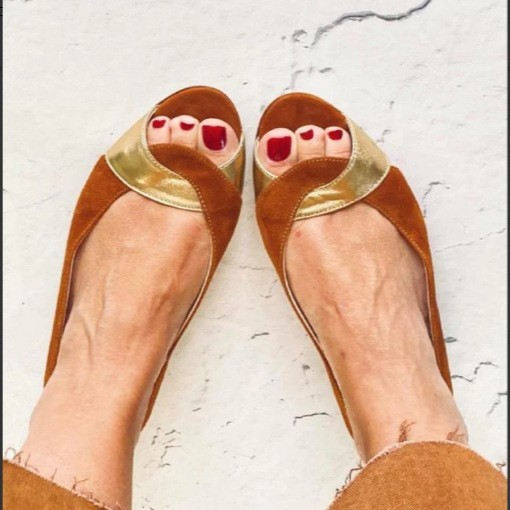 New Summer Flat-Heel Fishmouth Sandals With Buckle Straps And Colorblock Design For Casual Wear - Image 3