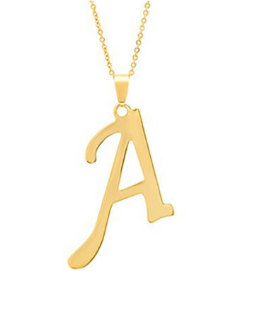 Stainless Steel English Letter Necklace Pendant