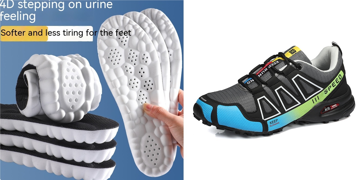 Men's Super Lightweight Breathable Shock Absorption Off-road Trekking Shoes - Image 2