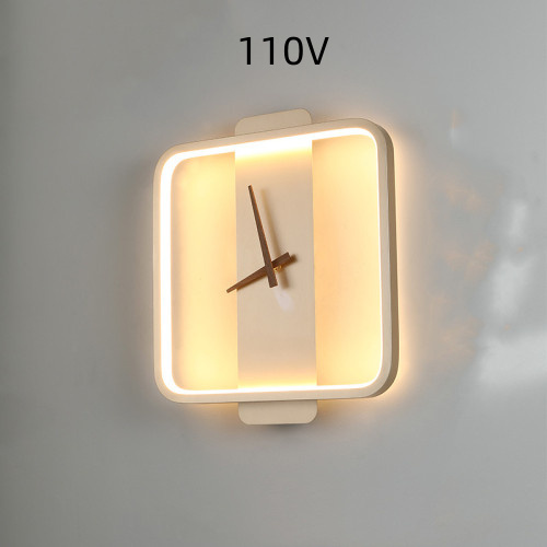 Nordic Wall Lamp Bedroom Bedside Lamp Clock Modeling Lamp - Image 9