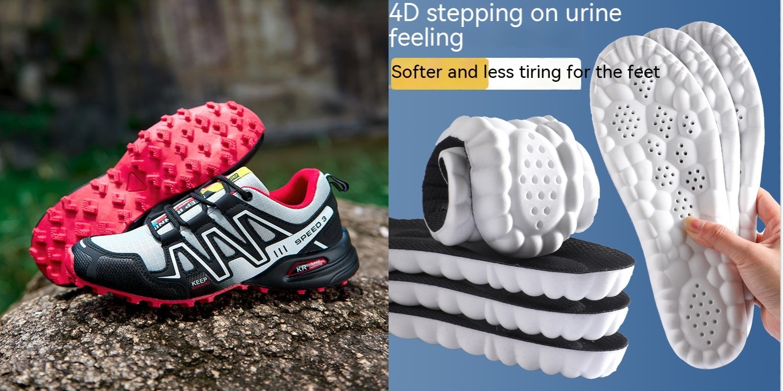 Men's Super Lightweight Breathable Shock Absorption Off-road Trekking Shoes - Image 5