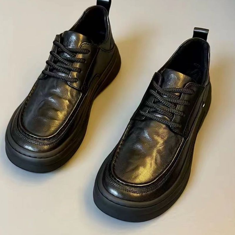 New Mens Lightweight Leather Shoes With Soft Soles - Image 2