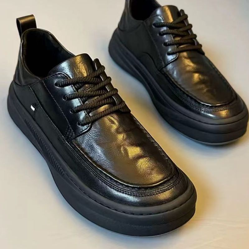 New Mens Lightweight Leather Shoes With Soft Soles - Image 4