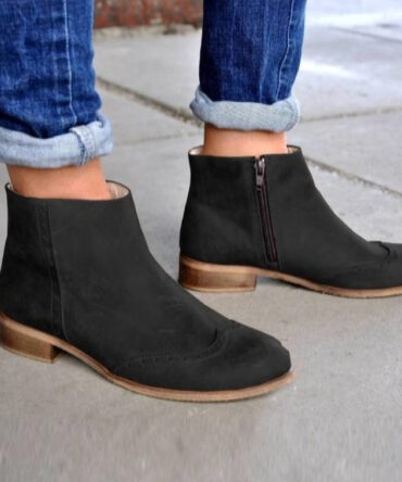 Korean-style Plus-size Versatile Womens Ankle Boots