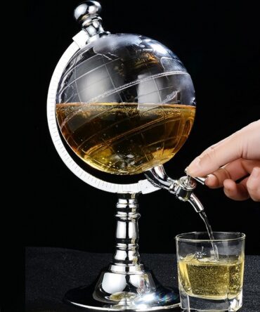 Novelty Globe Wine Decanters Drink Dispenser For Alcohol 1.5L Drinking Game Beer Liquor Dispenser Strainers Bar Accessories New