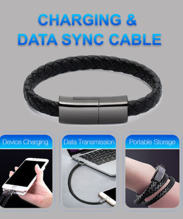 New Bracelet Charger USB Charging Cable Data Charging Cord For IPhone14 13 Max USB C Cable For Phone Micro Cable
