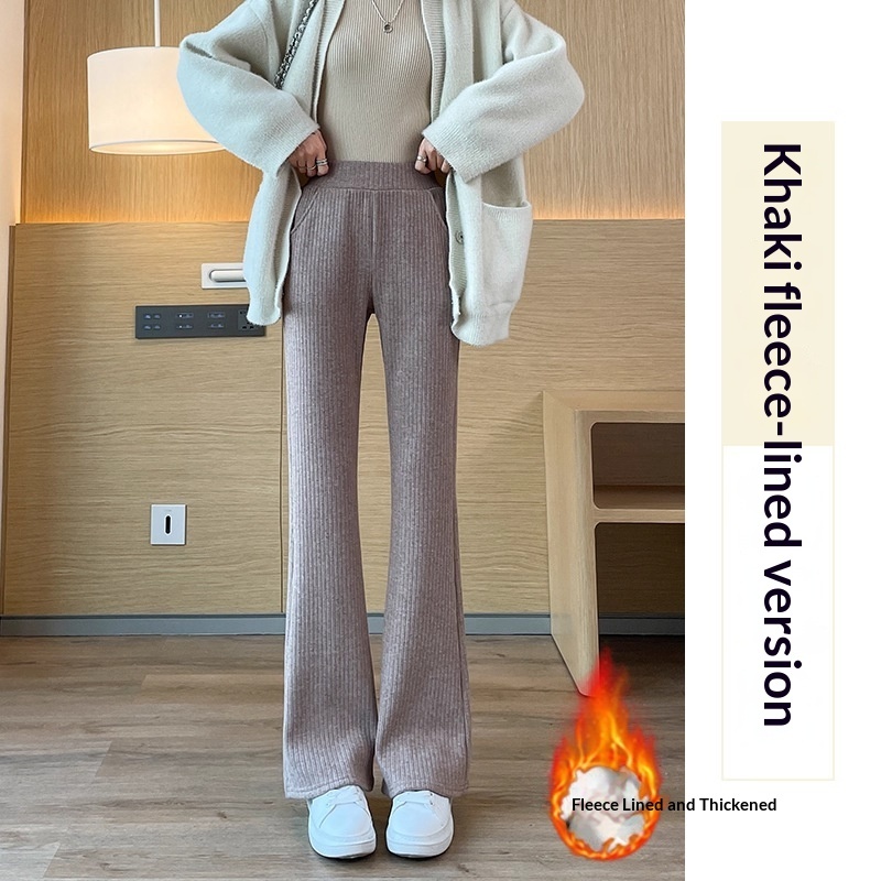 Chenille Wide-leg Pants For Women Extra-thick Version - Image 10