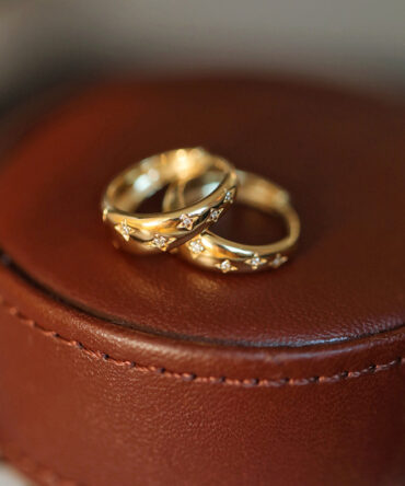 S925 Sterling Silver Plated With 18K Gold Starry Sky Ear Clips