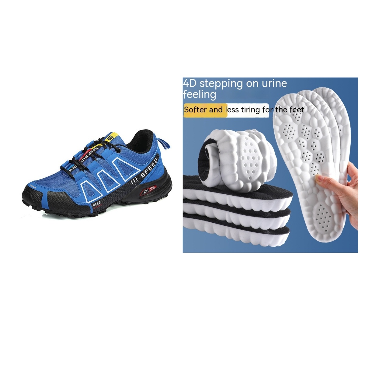 Men's Super Lightweight Breathable Shock Absorption Off-road Trekking Shoes - Image 4