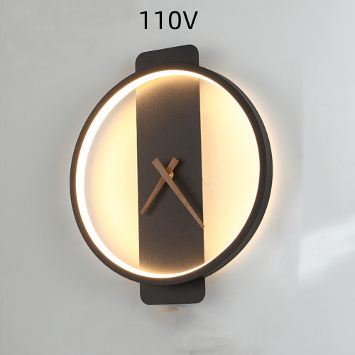 Nordic Wall Lamp Bedroom Bedside Lamp Clock Modeling Lamp - Image 7